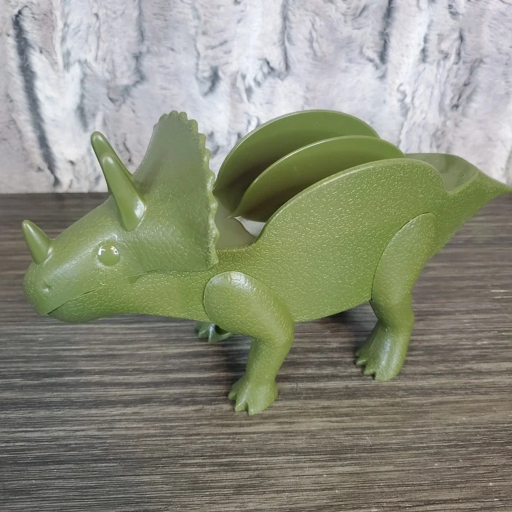 FunWares Tricerataco Green Triceratops‎ Taco Holder Holds 2 Tacos Open Box